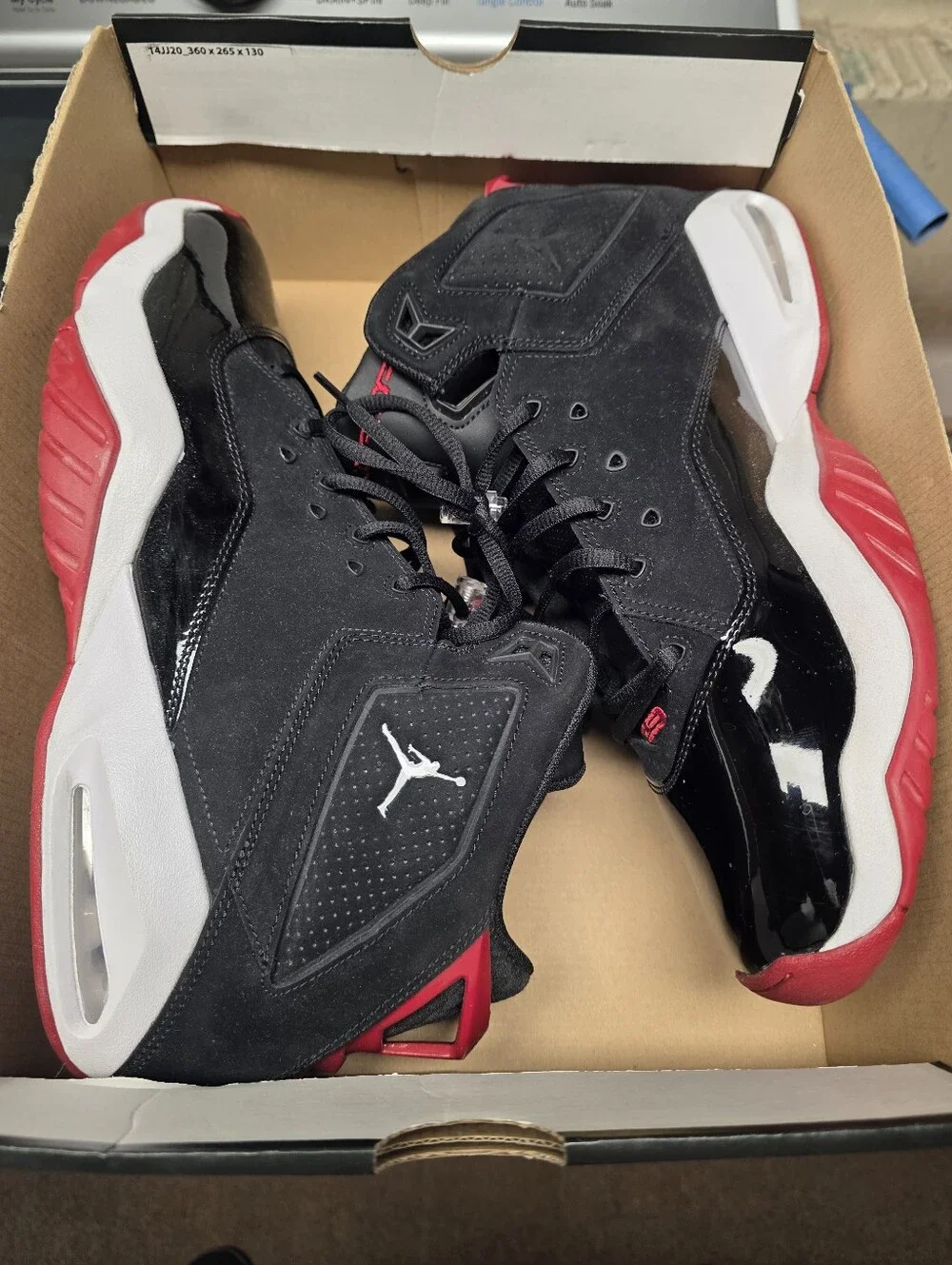 Jordan Black/Red/White Men's Basketball Sneakers